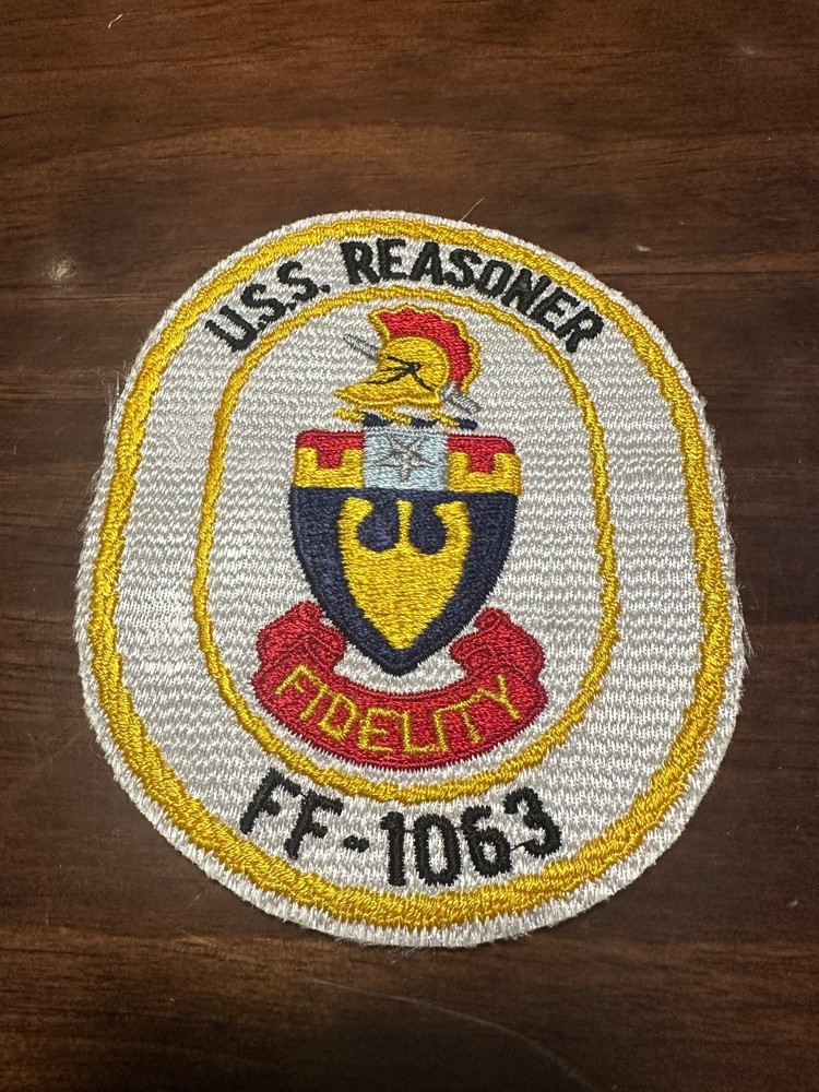 Vintage US Navy USS Reasoner FF-1063 Ship Patch