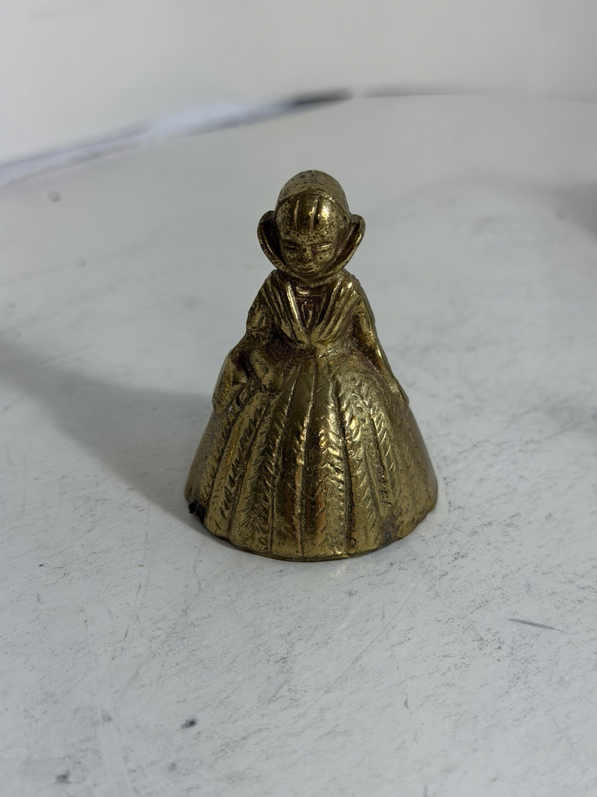 Vintage Brass Bell Lot 8pcs Mixed Decor Apple Figurine Lady MCM Metal