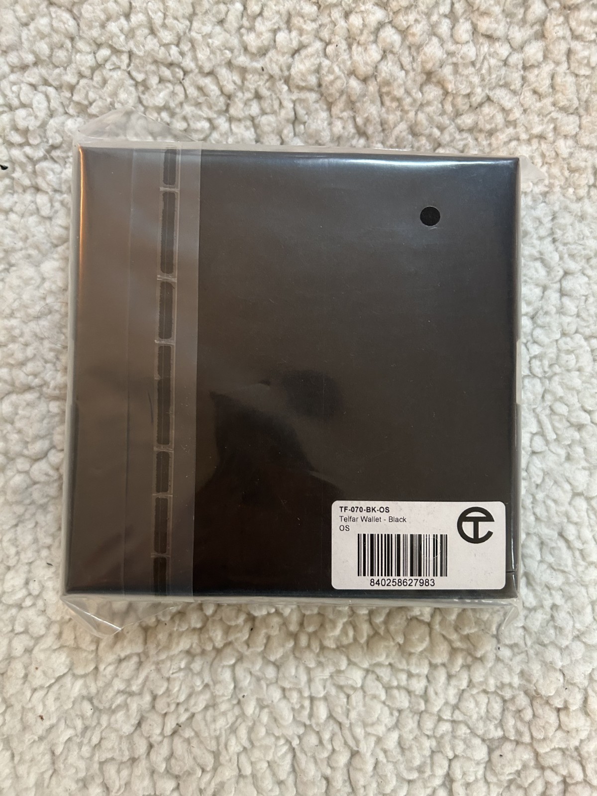 Telfar Black Zip-Around Logo Wallet NEW - Super cute and great design - Qty Disc