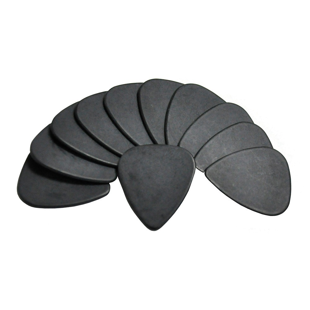 100pcs Solid Black Heavy 1.5mm Delrin Standard Guitar Picks Plectrums