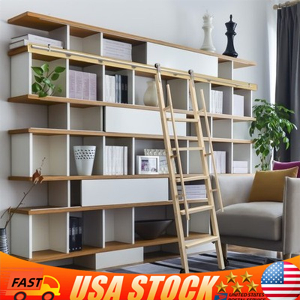 10 ft Stainless Rolling Ladder Hardware Rolling Library Ladder Track Rust-proof