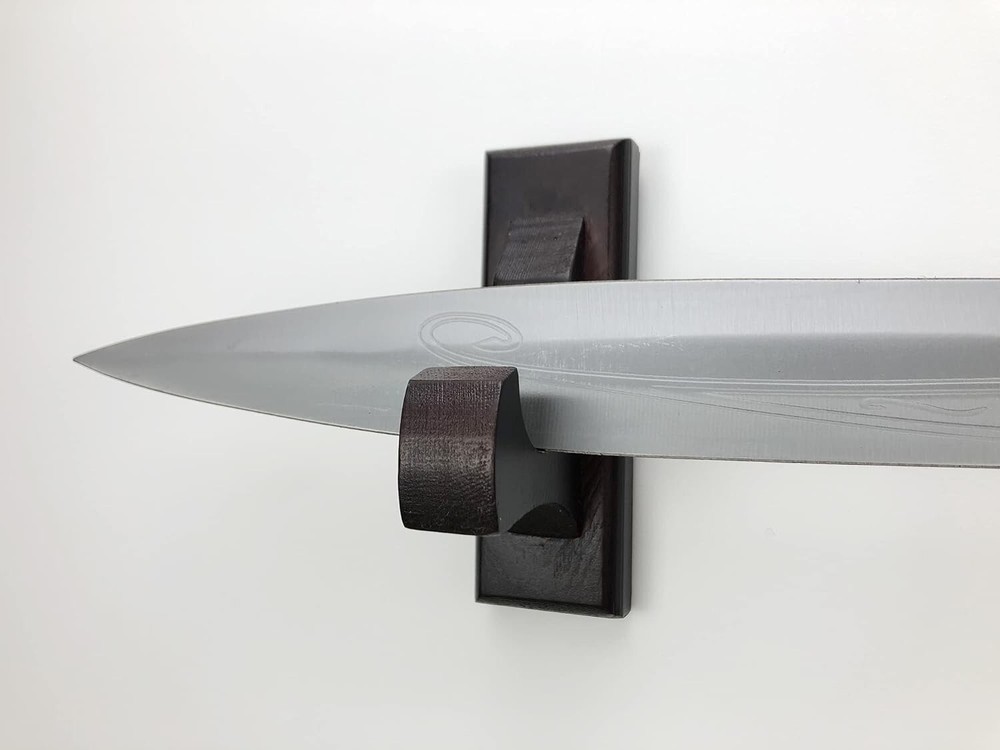 Versatile Decorative Sword Rack with Dual Hooks - Display Your Weapons Elegantly