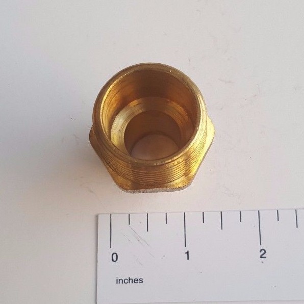 10 PC. 1" PEX X 1" MALE NPT THREADED ADAPTER BRASS CRIMP FITTING LEAD FREE