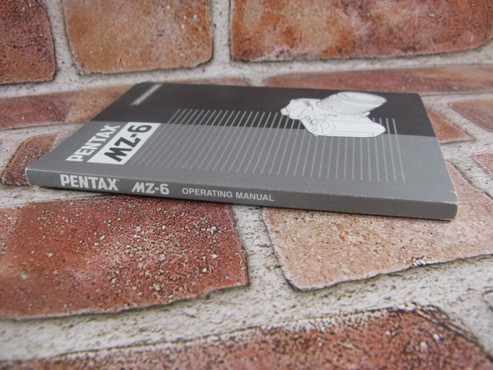 Pentax MZ-6 Camera Operating Manual Instructions Book 2001