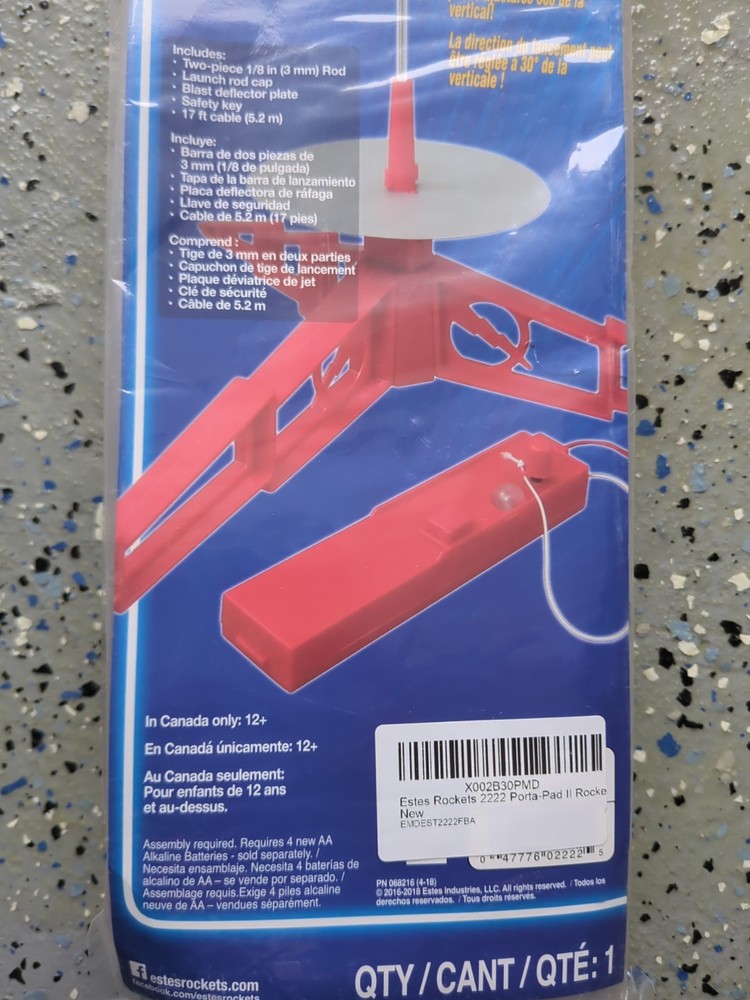 Estes 2222 Porta-Pad II Launch Pad and Electron Beam Launch Controller