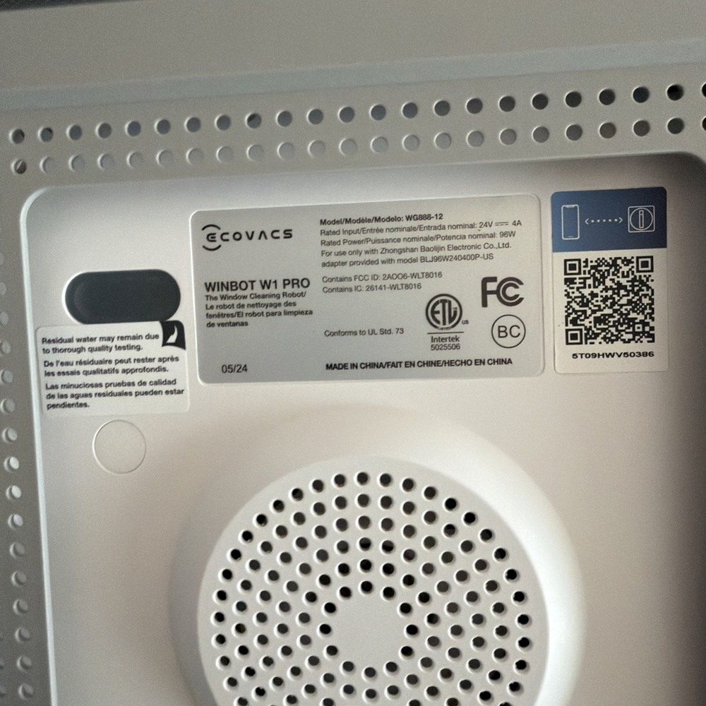 ECOVACS WINBOT W1 PRO Automatic Corded Window Cleaning Robot