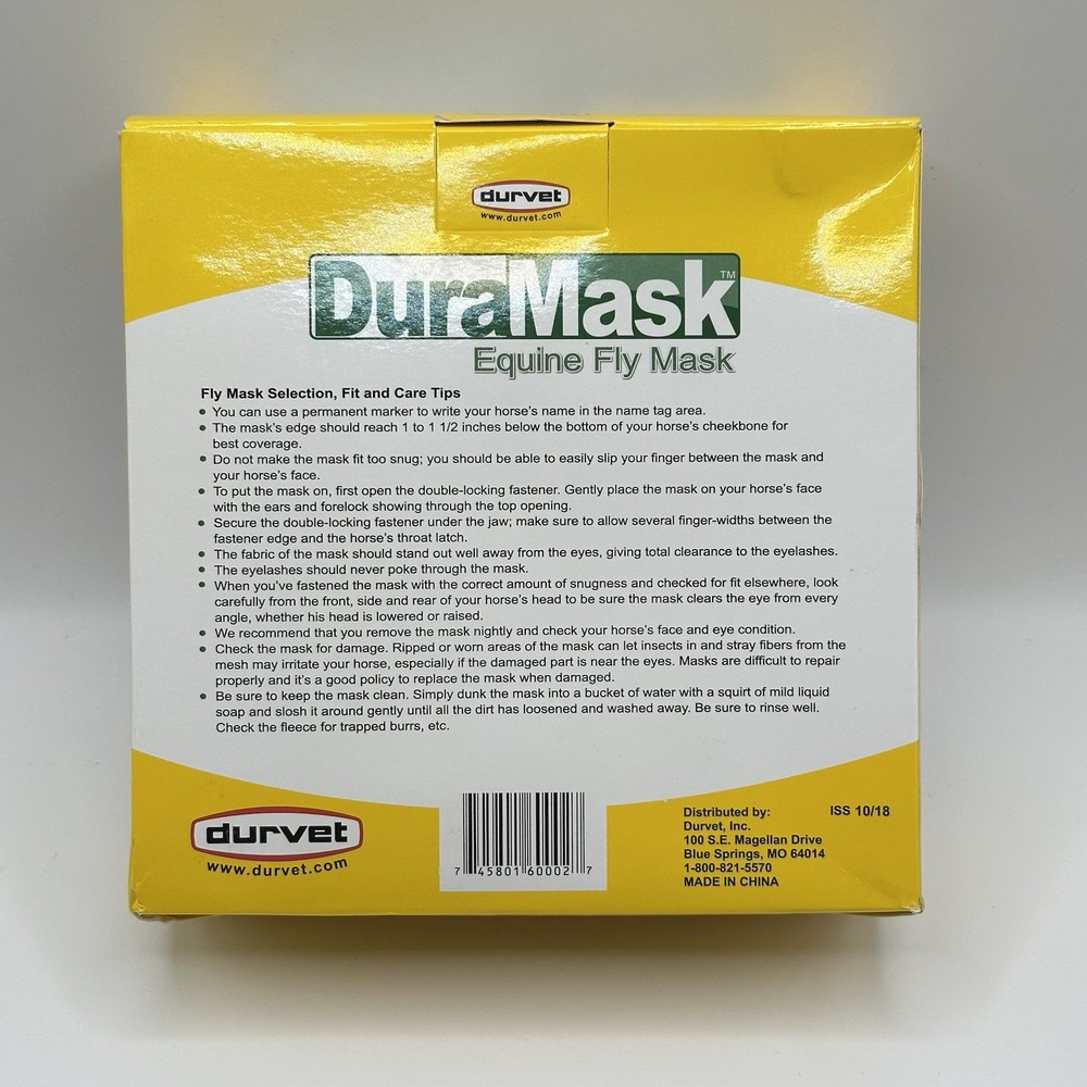 DuraMask Equine Fly Mask, Yearling
