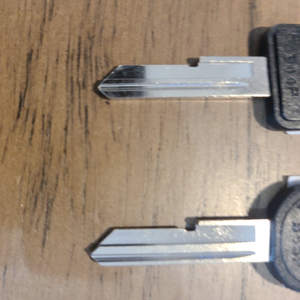 2 GM Plastic Head key blanks E-H b44p and b45p