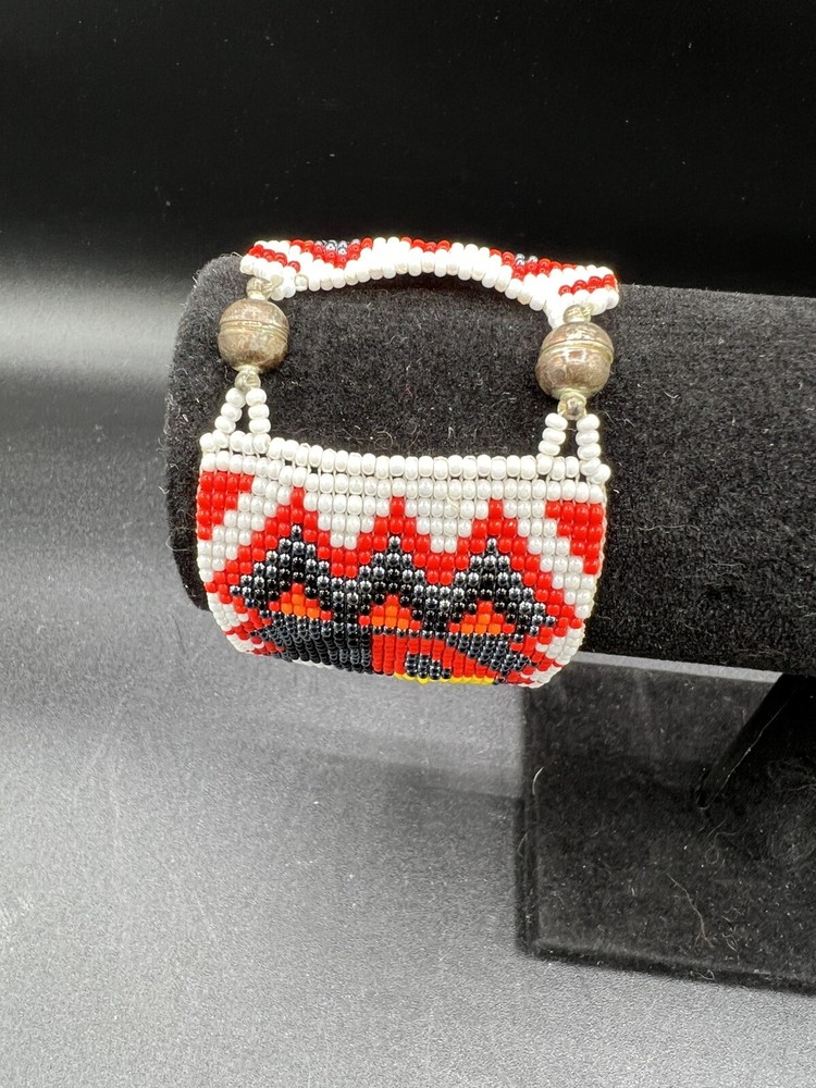 Beaded Bracelet Native American Styled Handmade Pattern