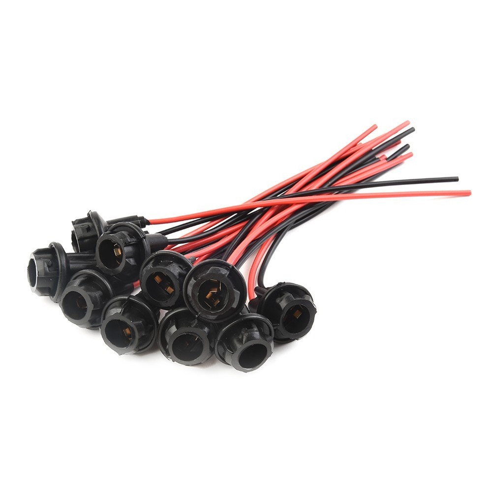 Car Socket Extension Base 10pcs Replaces OEM Socket Suitable for Bulbs