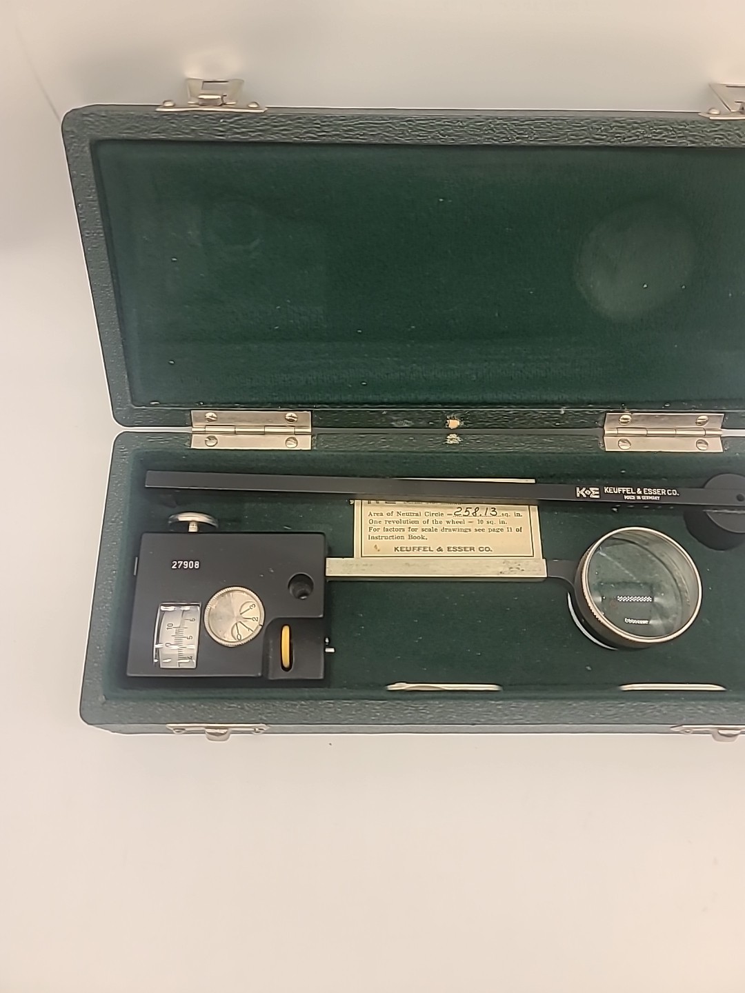 Antique K+E KEUFFEL & ESSER CO 4236 Drafting Tool COMPENSATING POLAR PLANIMETER