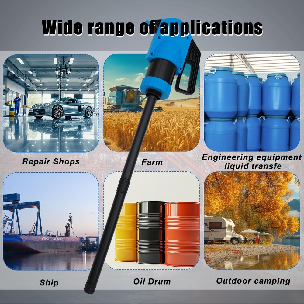 Lever Action Drum Pump Cost-Effective Replacement - Manual Barrel Pump for DE...