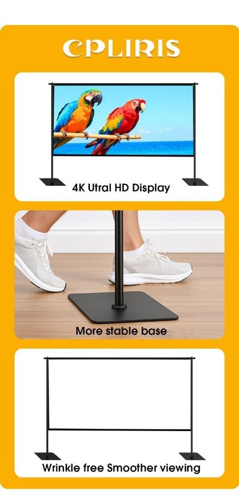 CPLIRIS 120" Projector Screen With Stand