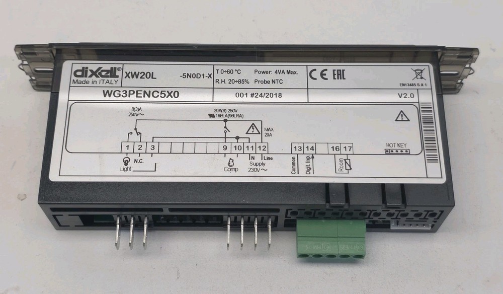 Dixell XW20L-5N0D1X 230V 20A Wing Temperature Controller
