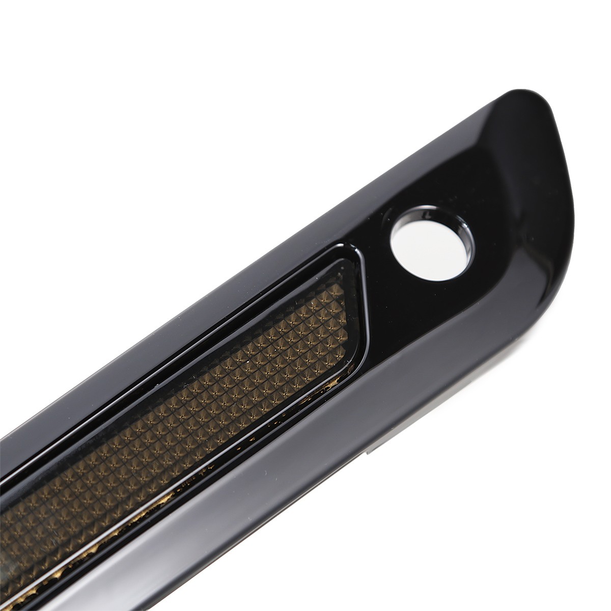 Black Hard Saddlebag Latch Cover&Smoke Reflectors For Harley Touring 2024 25 26