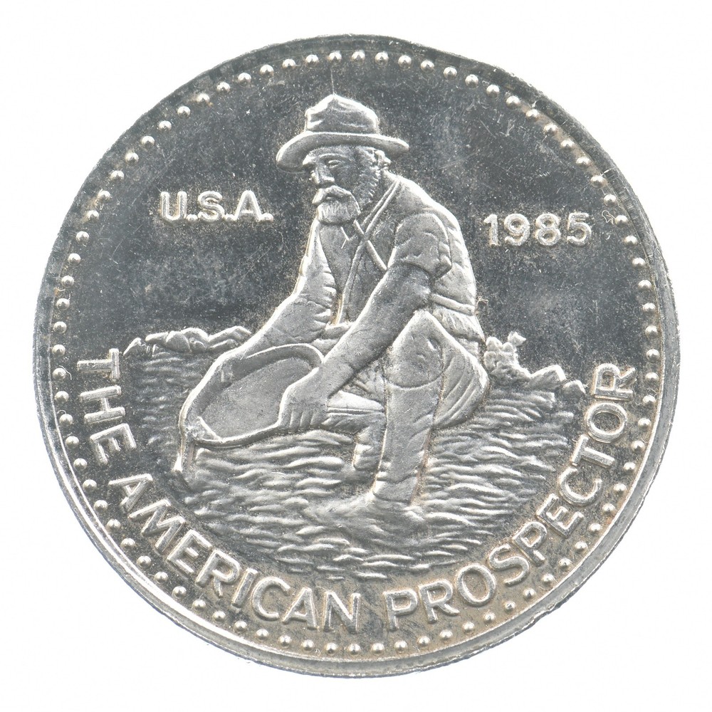 1985 1 Oz Platinum Round Engelhard Prospector Eagle Reverse *5890