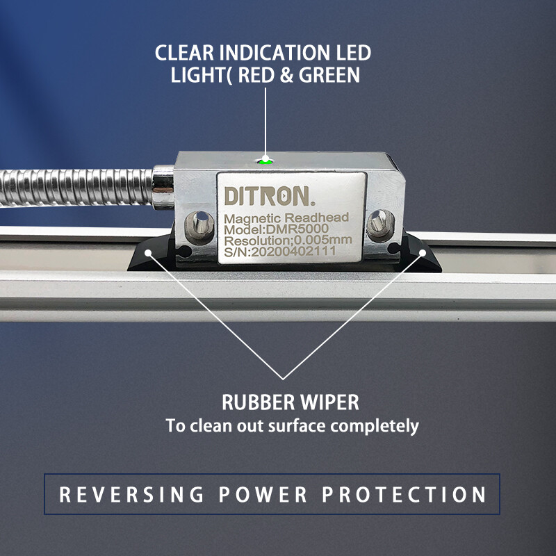 2Axis Multi-function Metal DRO Digital Display,IP67 Precision Magnetic Scale Kit