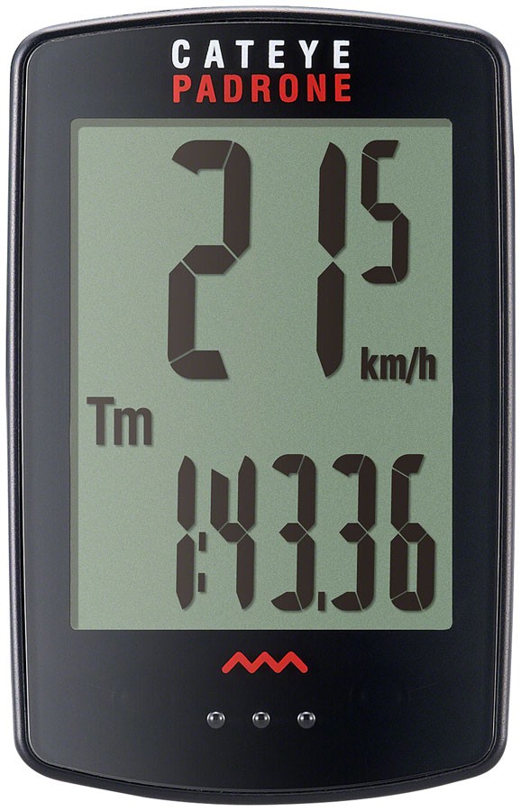 Cateye Padrone Wireless Carbon Speed Sensor with Large Display & Analog
