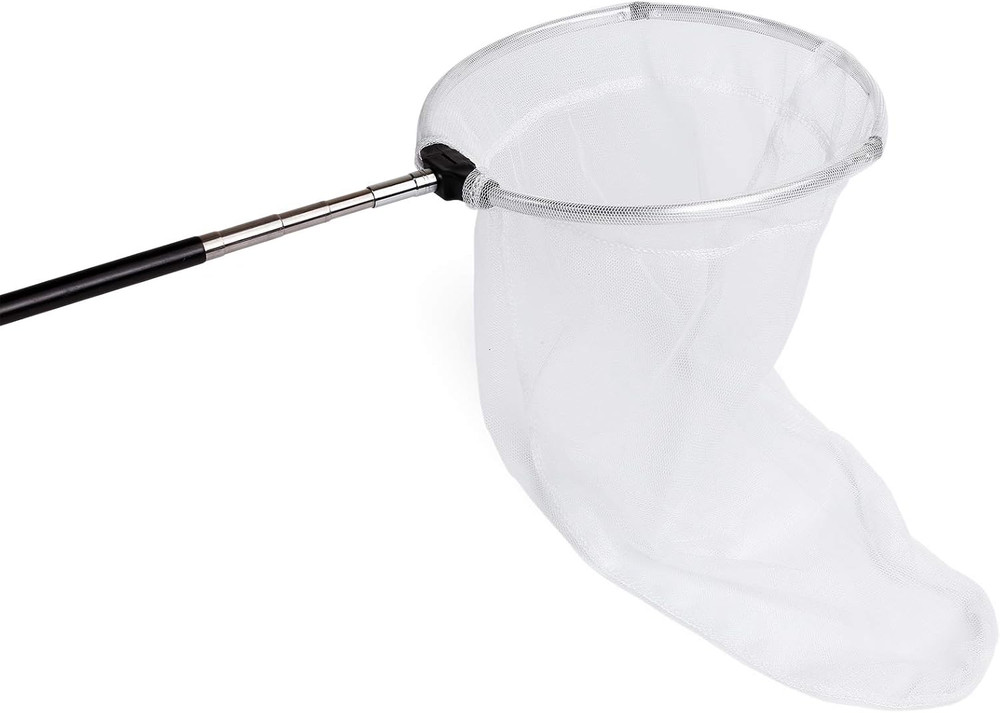 RESTCLOUD Insect and Butterfly Net with 12" Ring, 24" Net Depth, Handle
