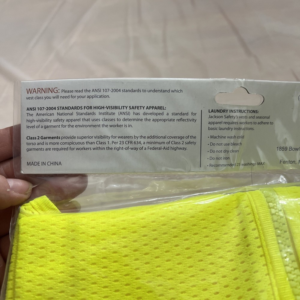 Ansi Class 2 Safety Vest 3X-4X