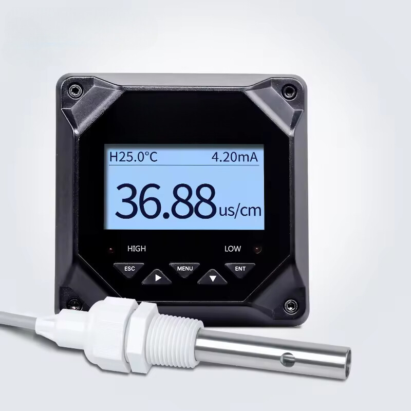 Hot Sale Relay Output Ph Ec Conductivity Ec Meter Controller with Sensor