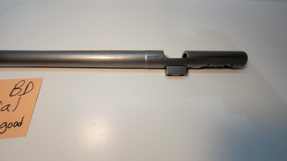 T/C Black Diamond .50 Cal. Inline Muzzleloader Nickel Barrel W/O Breech Plug (1)