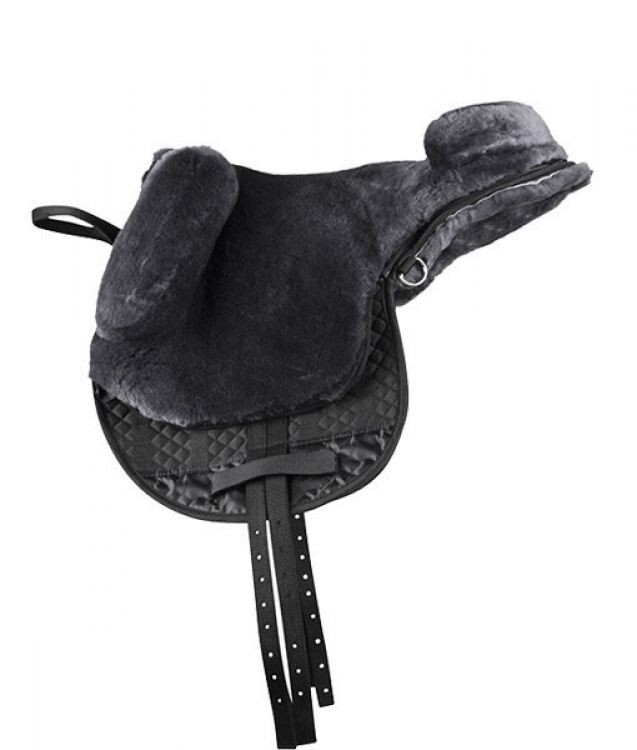 ENGLISH BAREBACK SADDLE Quilted Lined with Black Fleece Adjustable