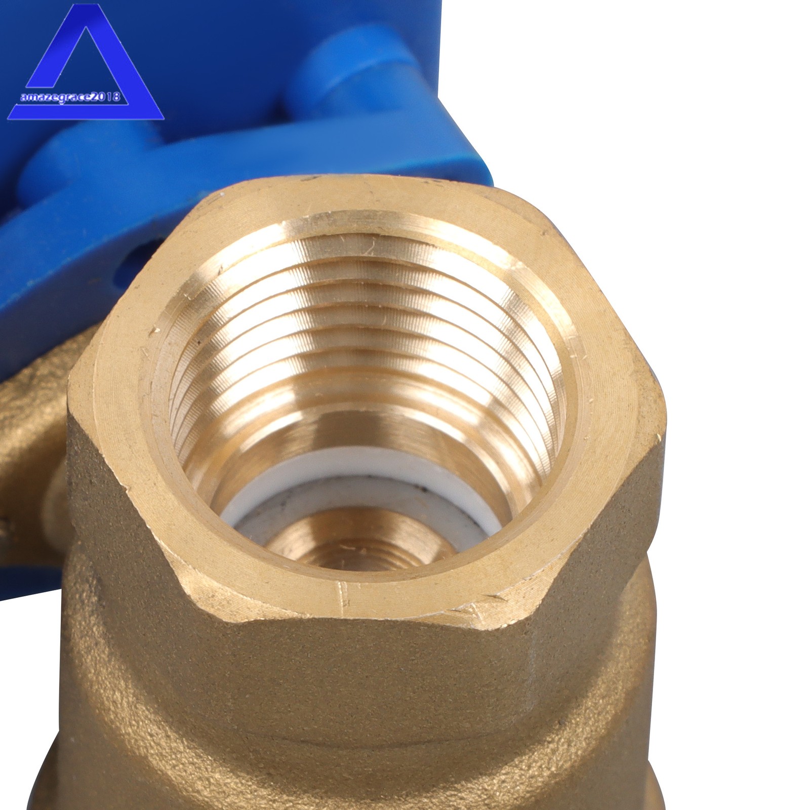 1/2" Brass Motorized Ball Valve, Full Port, 9-24V AC/DC, 2 Wire Auto Return