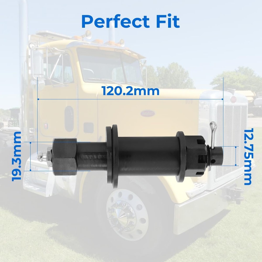 for Peterbilt 379 Accessories Engine Hood Hinge Pivot Bolt Kit Bushing Black