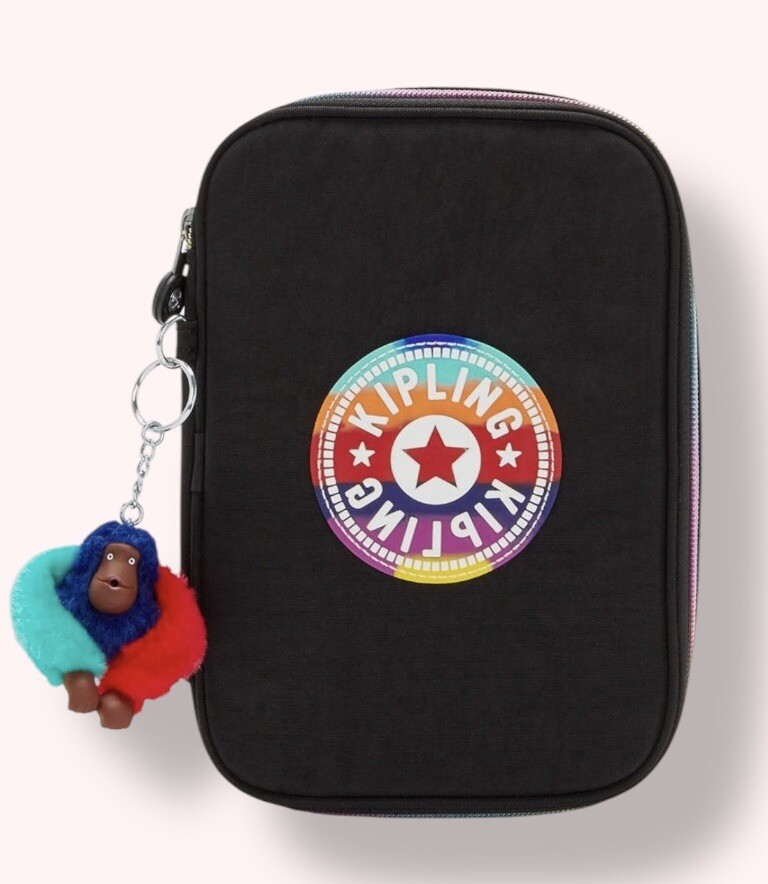 Kipling 100 Pens Case Accessories Rainbow Black