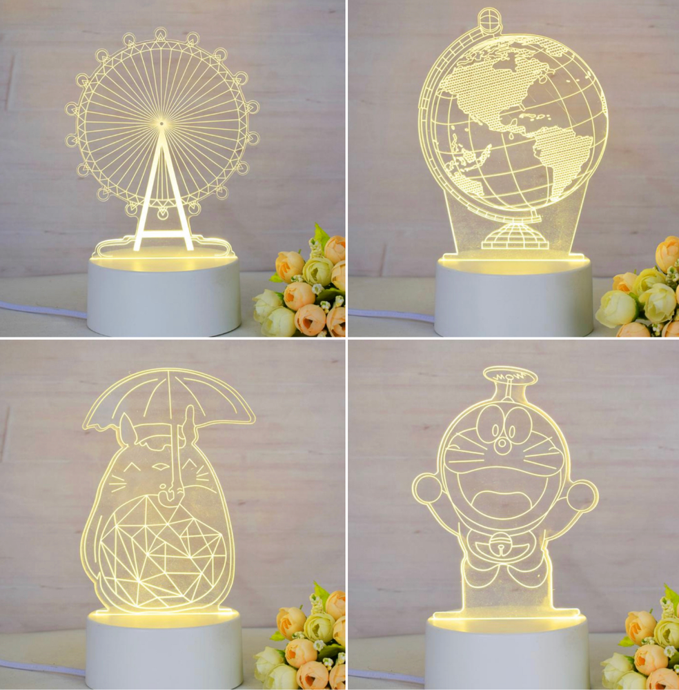 3D LED Lamp Creative Night Lights - Table Lamp for Home Decoration
