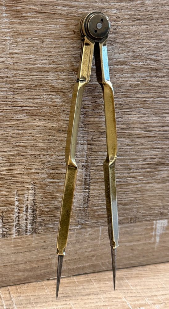 VINTAGE BRASS STANLEY DRAFTING NAVIGATION TOOL