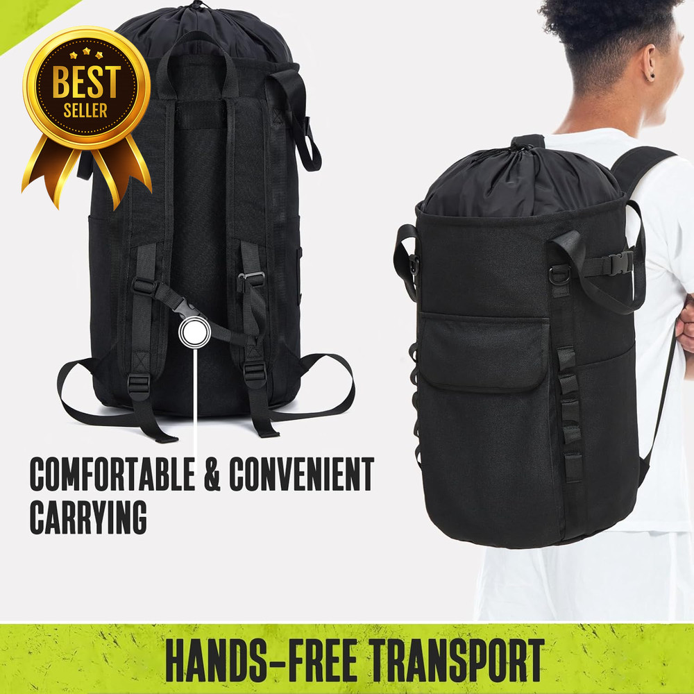 35L Arborist Rope Bag Tree Climbing Gear Backpack with Side Pockets