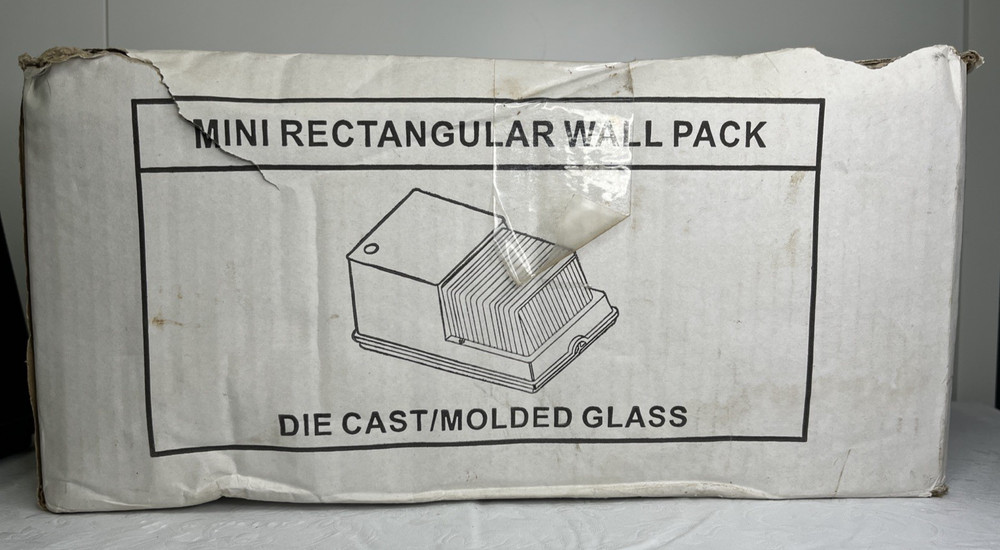 Day-Brite Lighting - Heavy Duty Metal Mini Rectangular WPG Glass Wall Pack