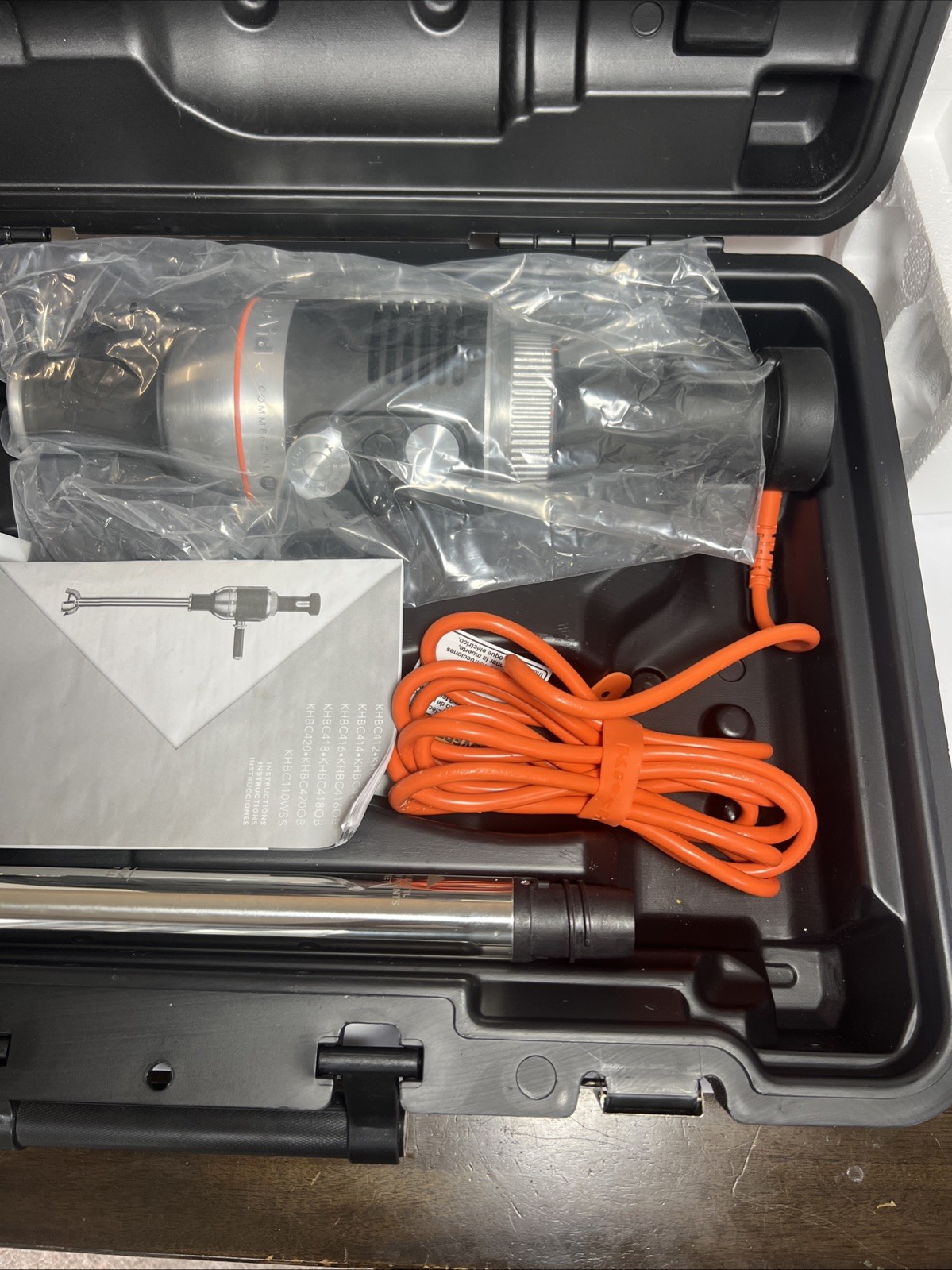 KitchenAid 1HP Commercial Immersion Blender KHBC416OB 16” Heavy Duty NSF