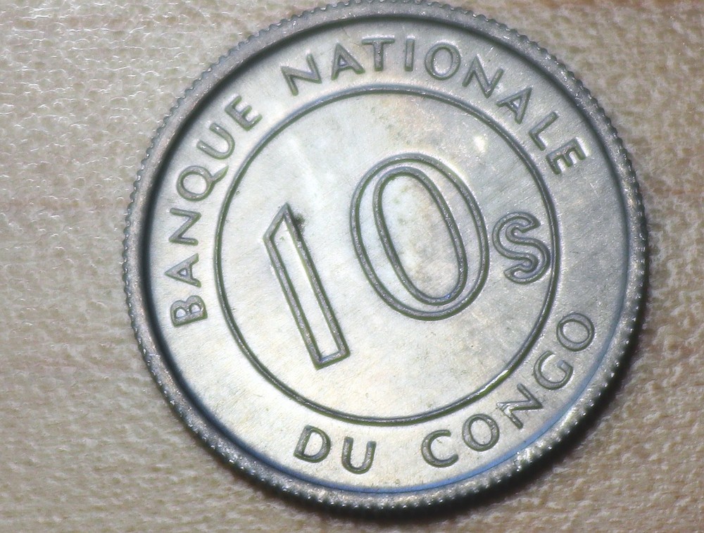 1967 Congo 10 Sengis Leopard Unc.