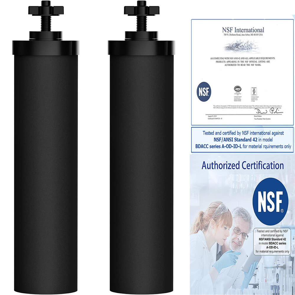 For Black Berkey Replacement Filters BB9 Purification Water Filter 2 Pack