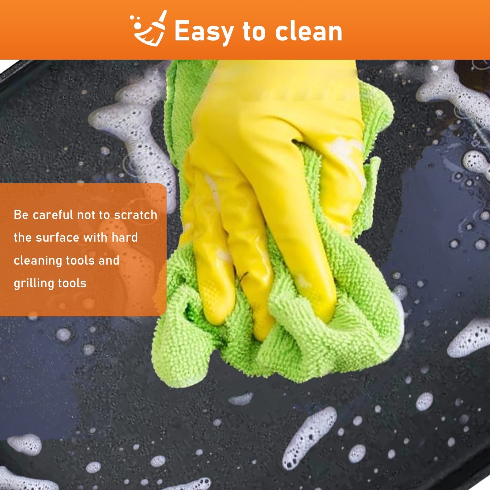 Grill Griddle 7566 Griddle Replacement Parts Cast Iron Griddle for Weber Gene...