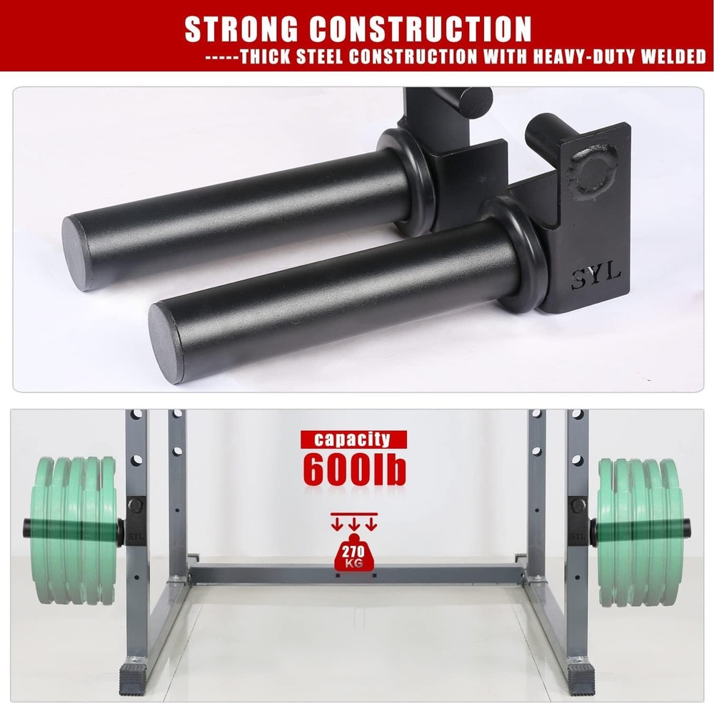 Easy-Load Weight Plate Storage Rack Attachment - Secure & Durable Design