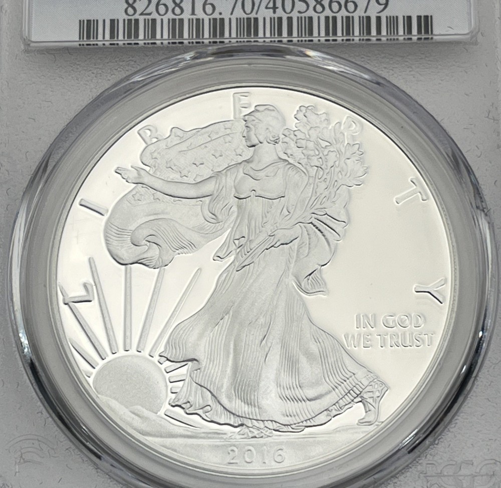 2016-W (2020) $1 PCGS PR70DCAM Silver Eagle Lettered Edge WP Mint Hoard