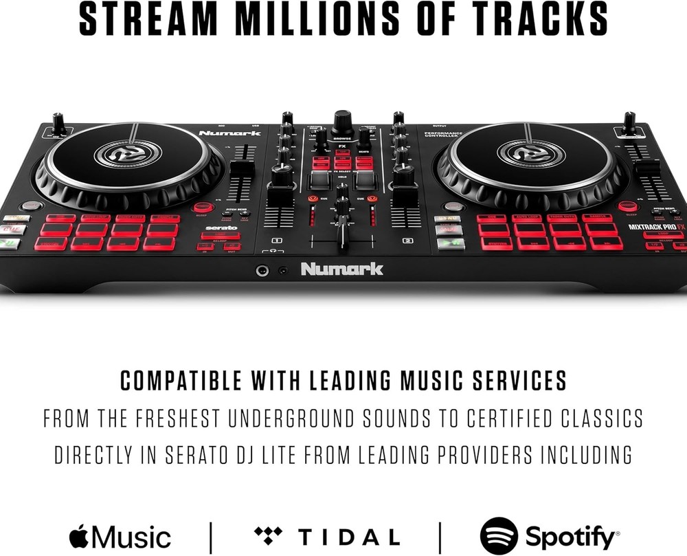 Professional 2 Deck Serato DJ Controller with Built-In Effects & Audio Interface