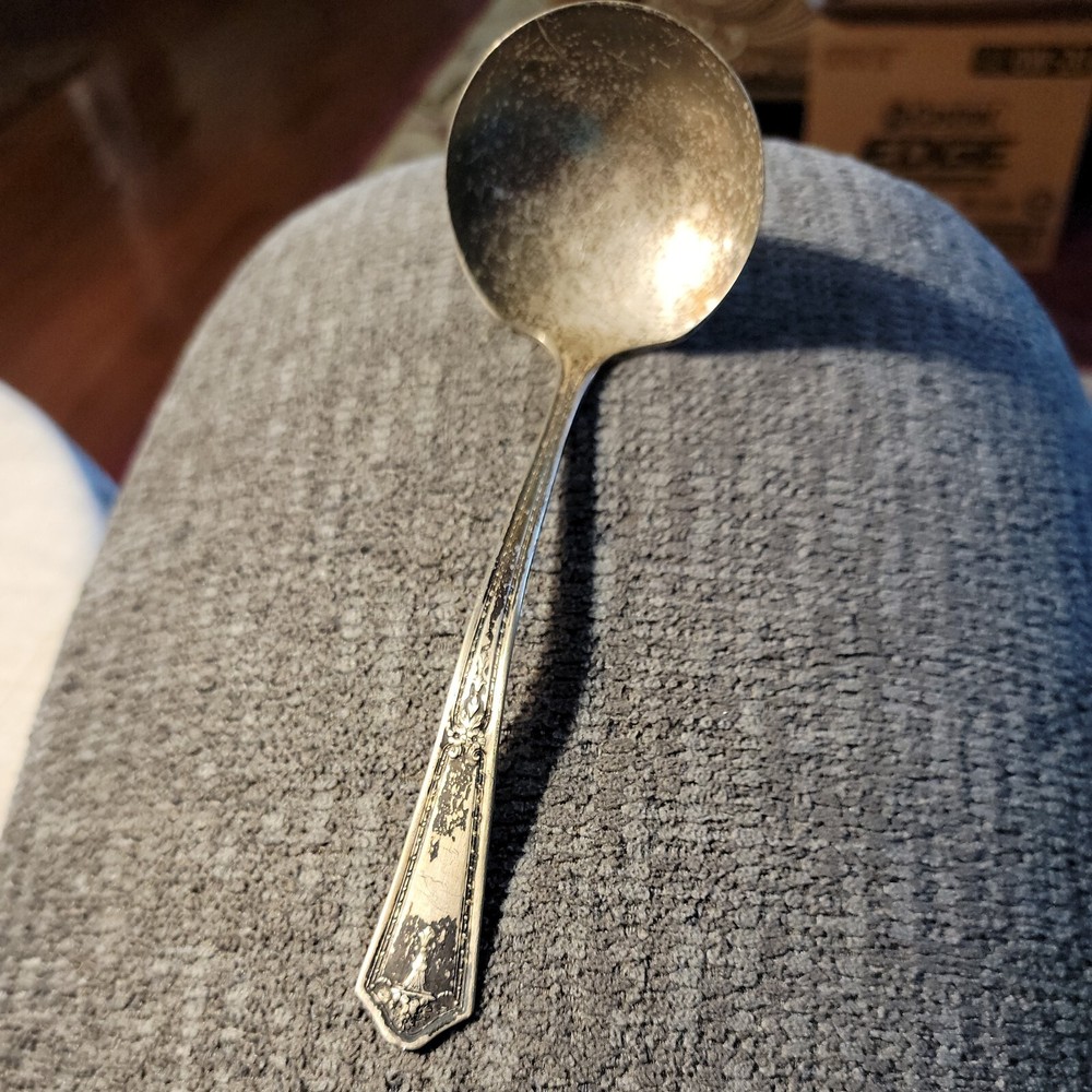 Vintage Bouquet Silverplate Flatware Ladle Tarnished