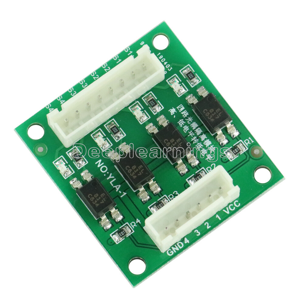 NEW 4 Channel Optical Coupler Isolation High/Low Level Voltage Converter Module