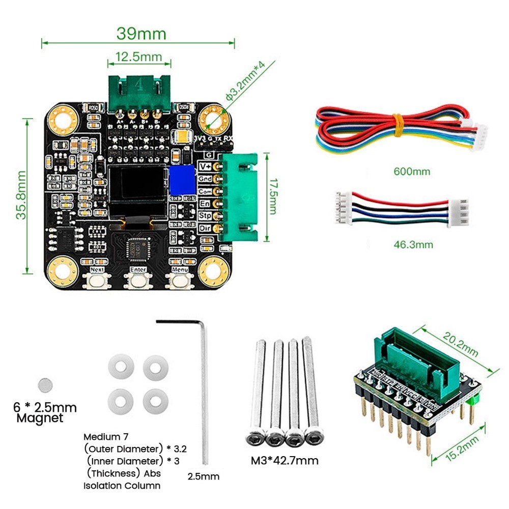 SERVO42C PCBA Stepper Motor 32Bit Closed Loop SMT32 Controller 17 Serv9515