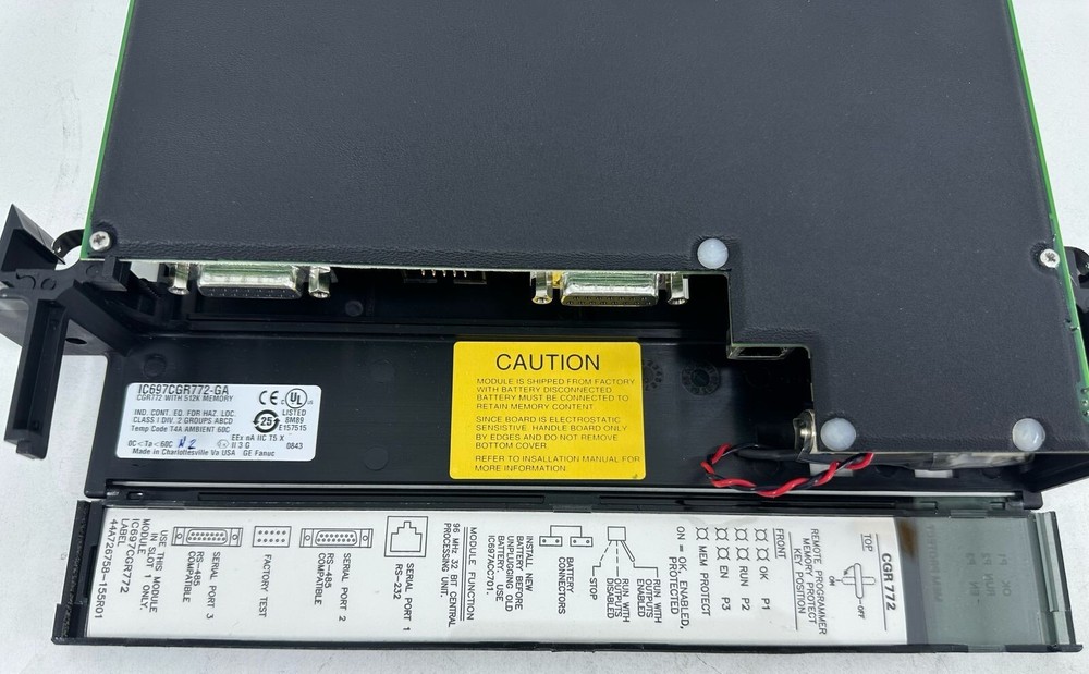 GE FANUC IC697CGR772-GA CPU MODULE IC697CGR772GA
