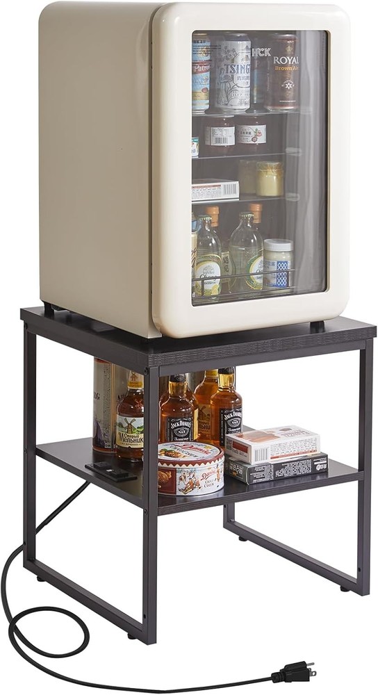 Small Table Stand 20 Inch Multi-Functional Side & Printer Accent Table W/