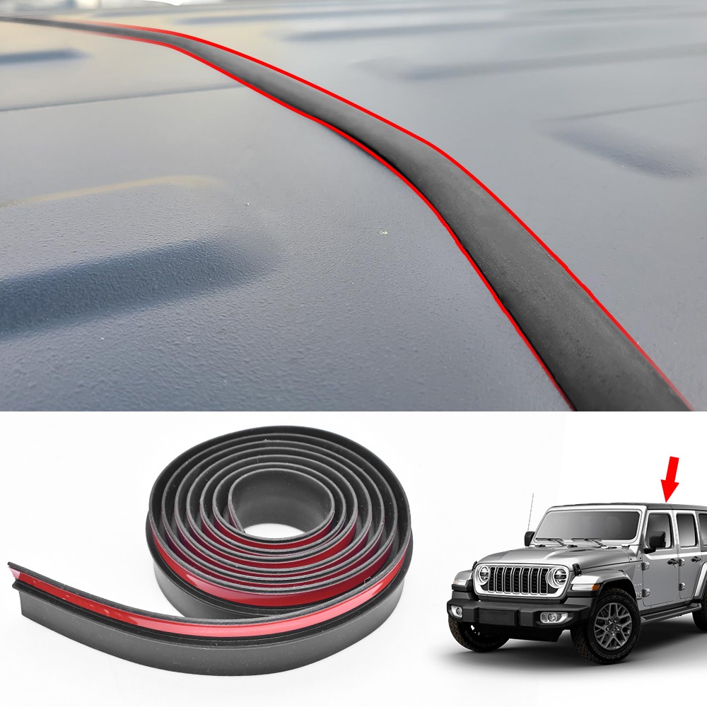For Jeep Wrangler JL JLU 2007-25 Roof Seal Lid Gasket Seal Weather Strip Repalce