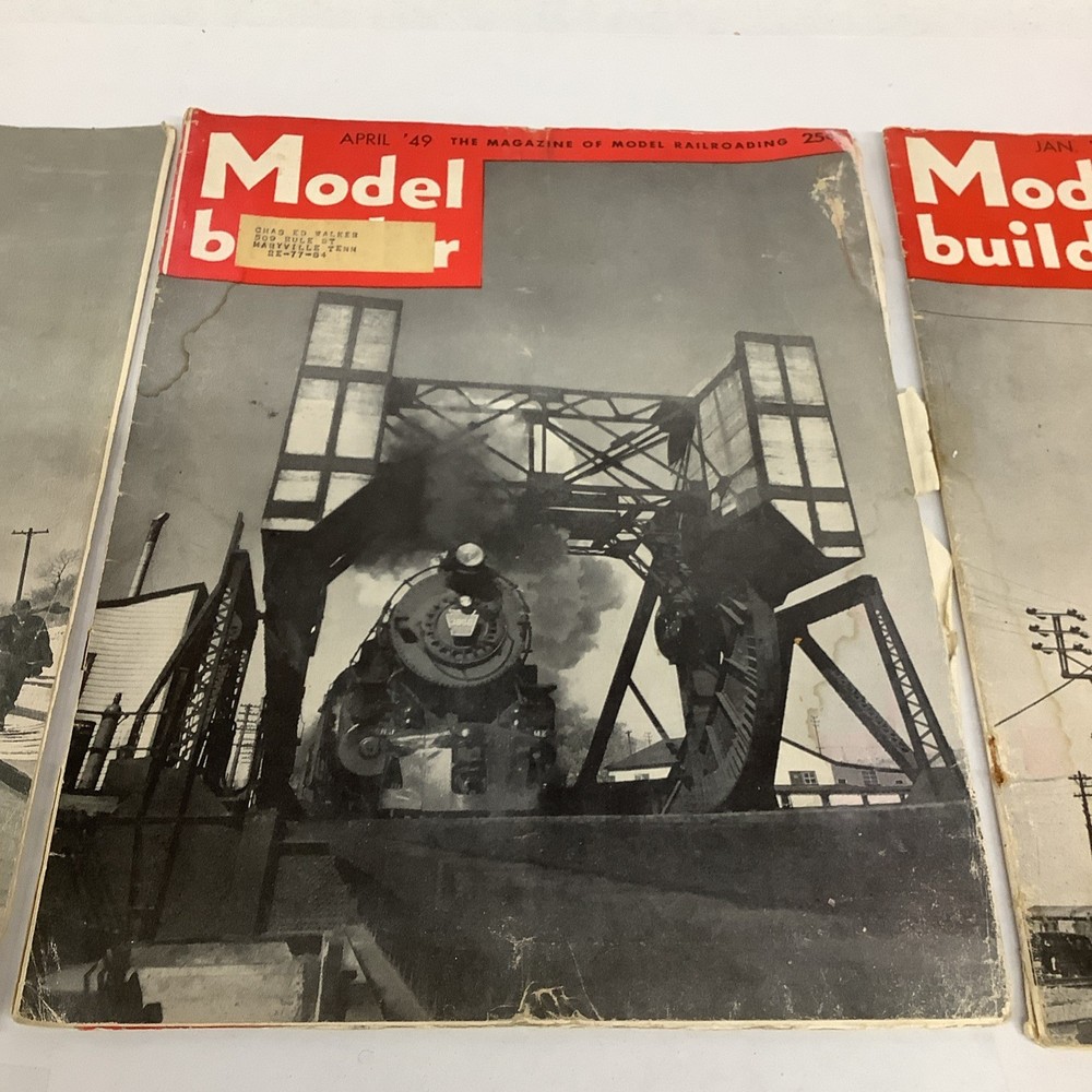 Model Builder 6 Issues 1947-1949 Train Magazine