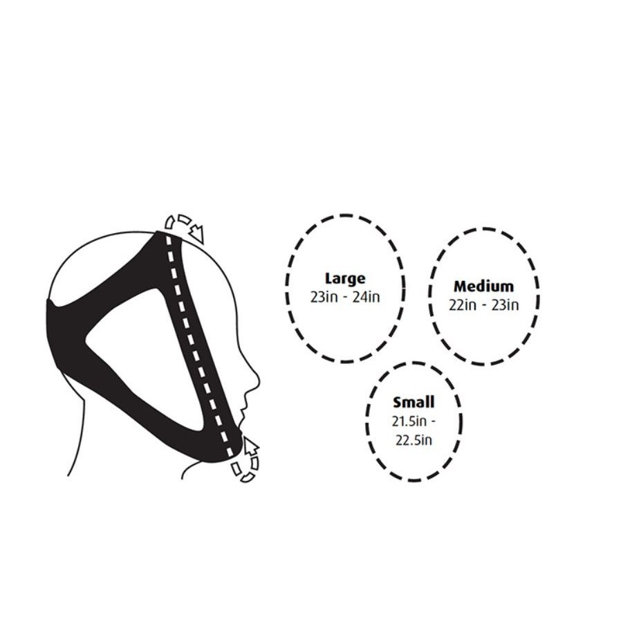 CPAP Chin Strap LARGE Chinstrap Ruby Style Strap For CPAP BiPAP Mask CS007L