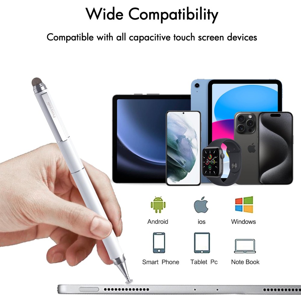 Stylus Pen for Touchscreen - Versatile 4 in 1 High Sensitivity and Precision ...